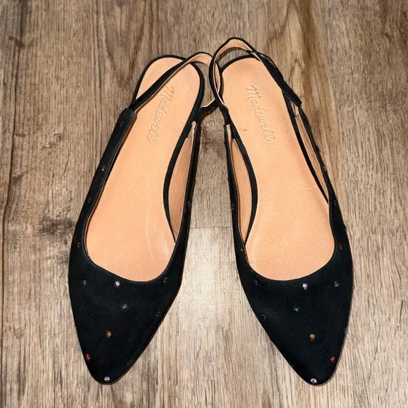 Madewell • Suede Margot Slingback Flats - Picture 4 of 11